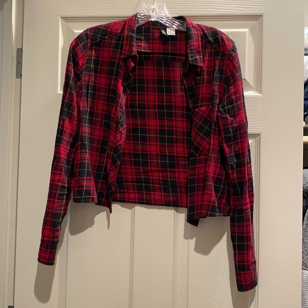 Red flannel button down